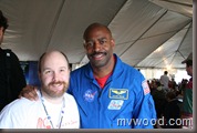 An image of me and Astronaut Leland Melvin